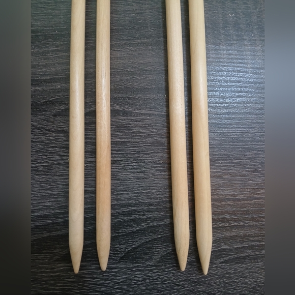 MILWARD Wooden Knitting Needles Single Point 2 Sets 9mm 10mm England NEW - Picture 4 of 7